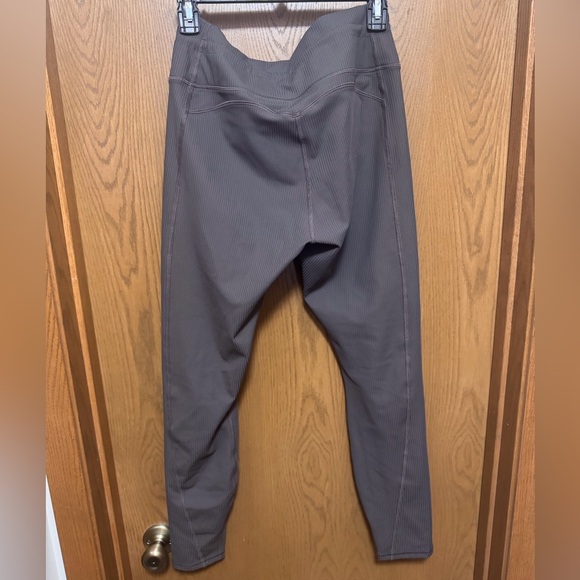 Fabletics Ribbed Drawstring Leggings in Brown - Picture 5 of 7